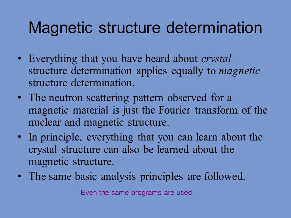 powder diffraction studies of magnetic materials ppt download