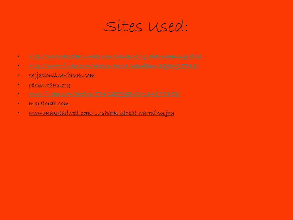Sites Used:
