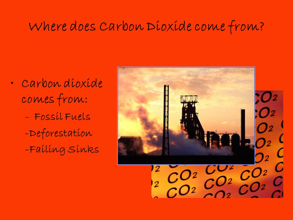 Where does Carbon Dioxide come from