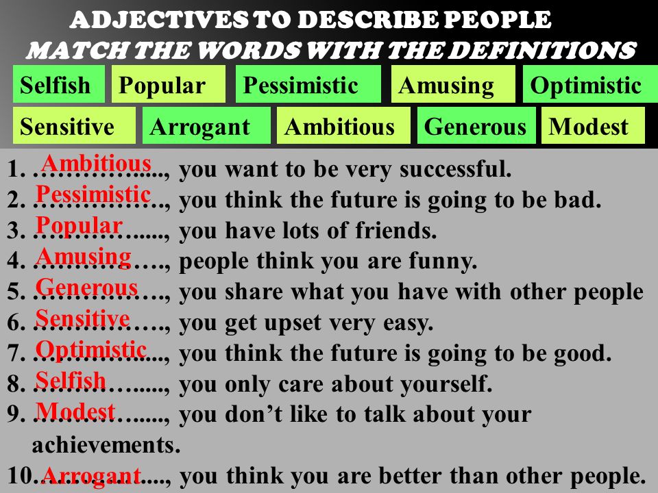 6 use the adjectives. Personality adjectives презентация. Adjectives describing people. Describing people прилагательные. Adjectives to describe a person.