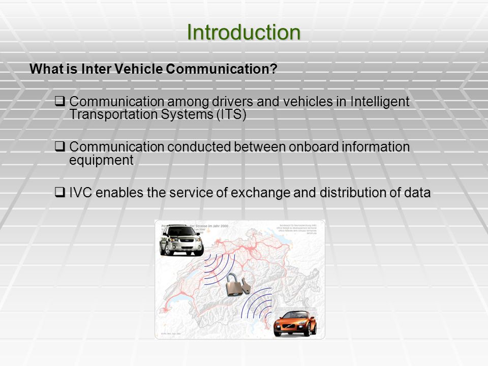 Inter Vehicle Communication Ppt Video Online Download - 