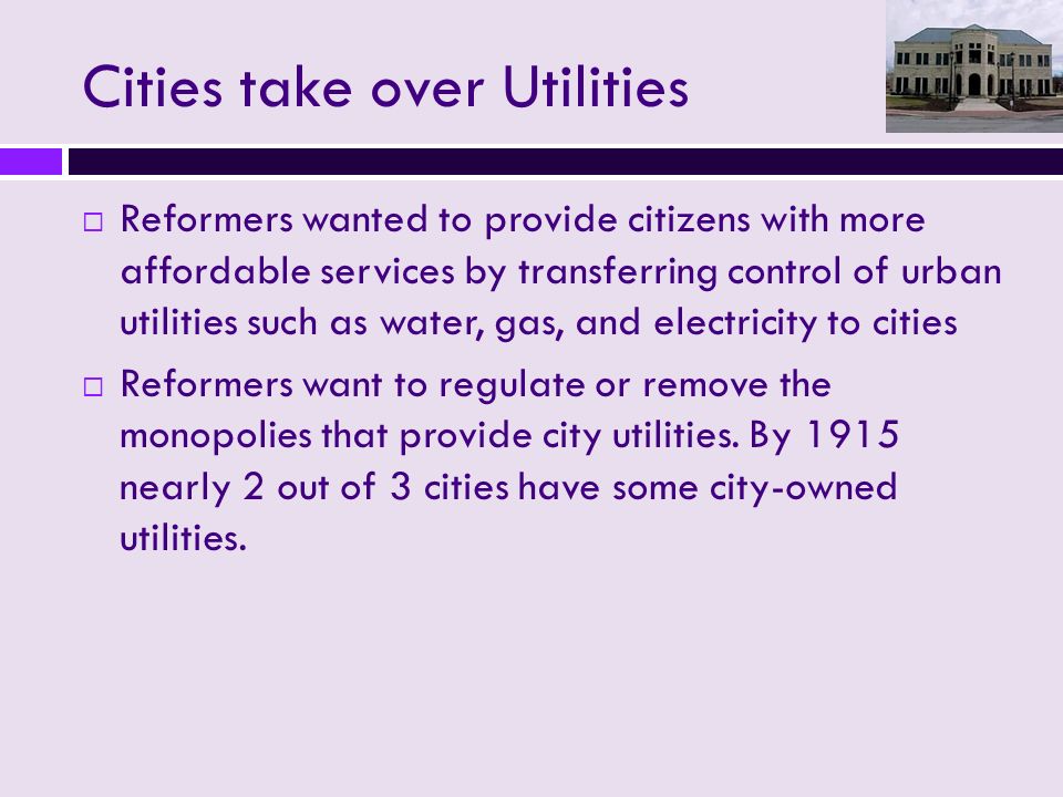 Cities take over Utilities