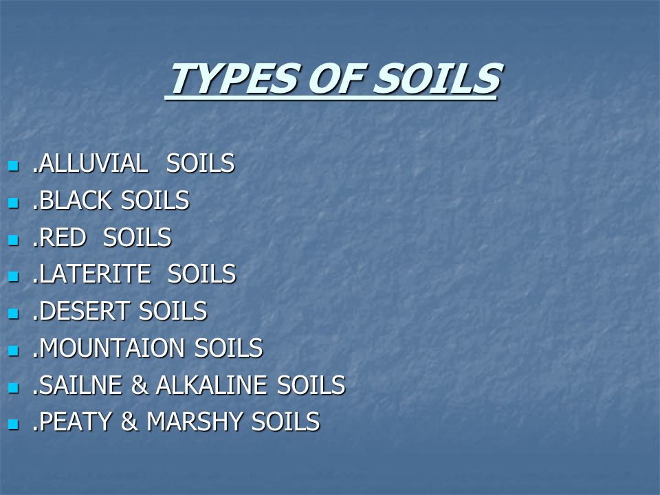 different soils in india