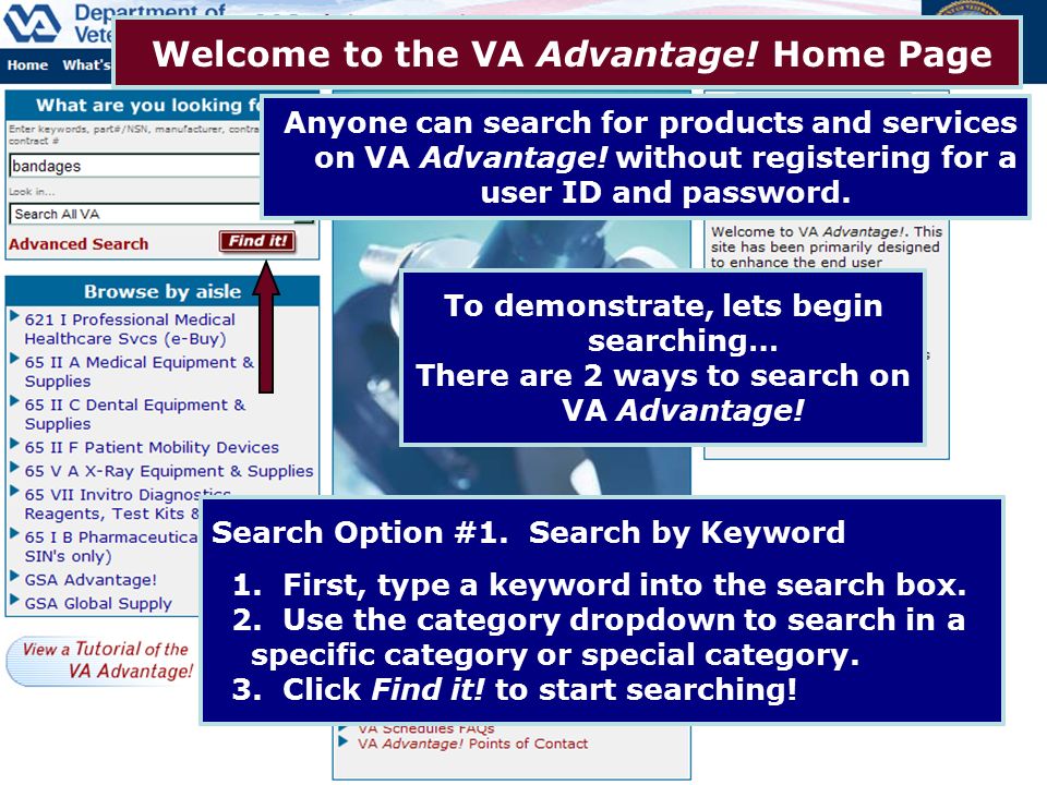 Welcome to the VA Advantage! Home Page