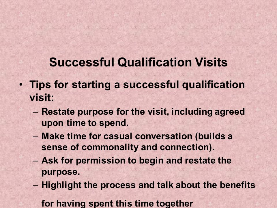 Preparing for Successful Face-to-Face Visits - ppt download