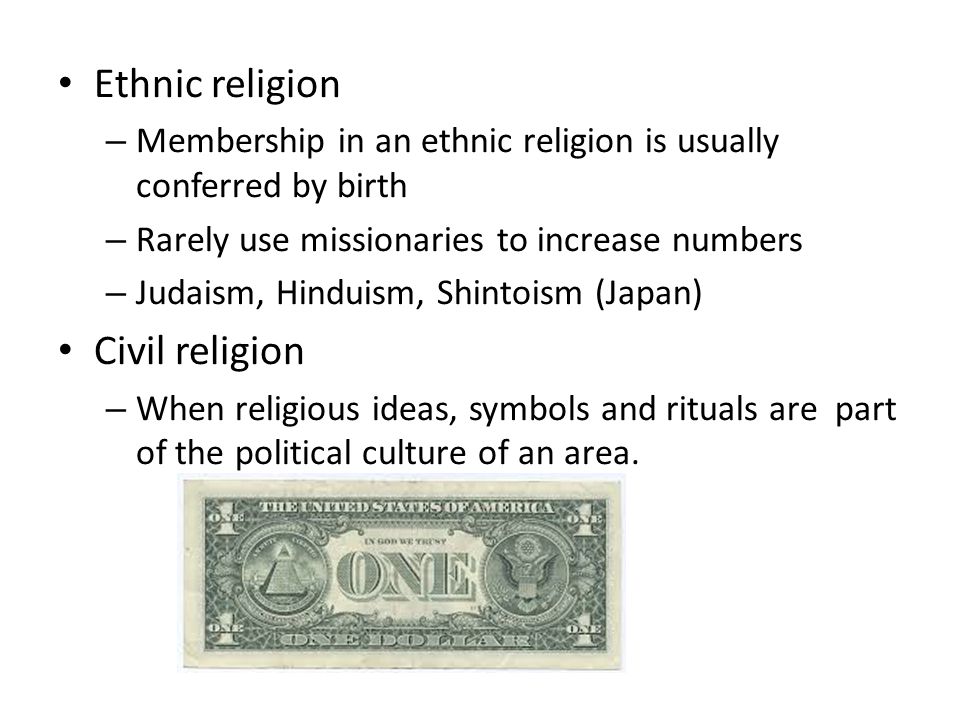 Ethnic religion Civil religion