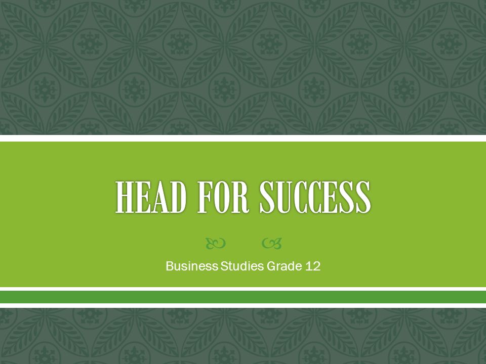 Business Studies Grade 12