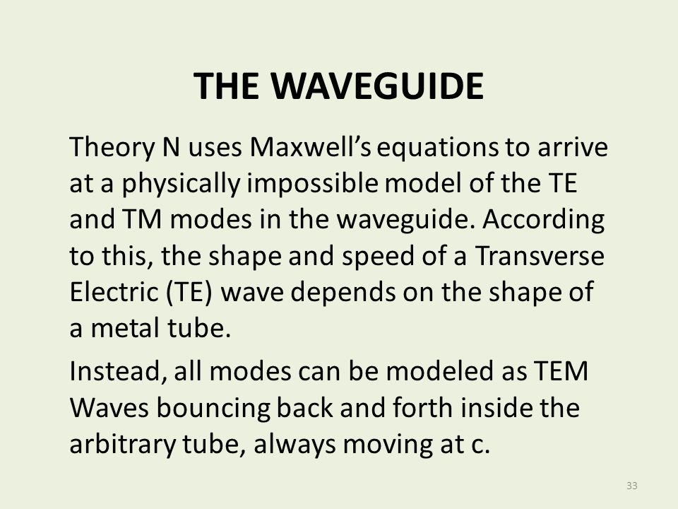 THE WAVEGUIDE