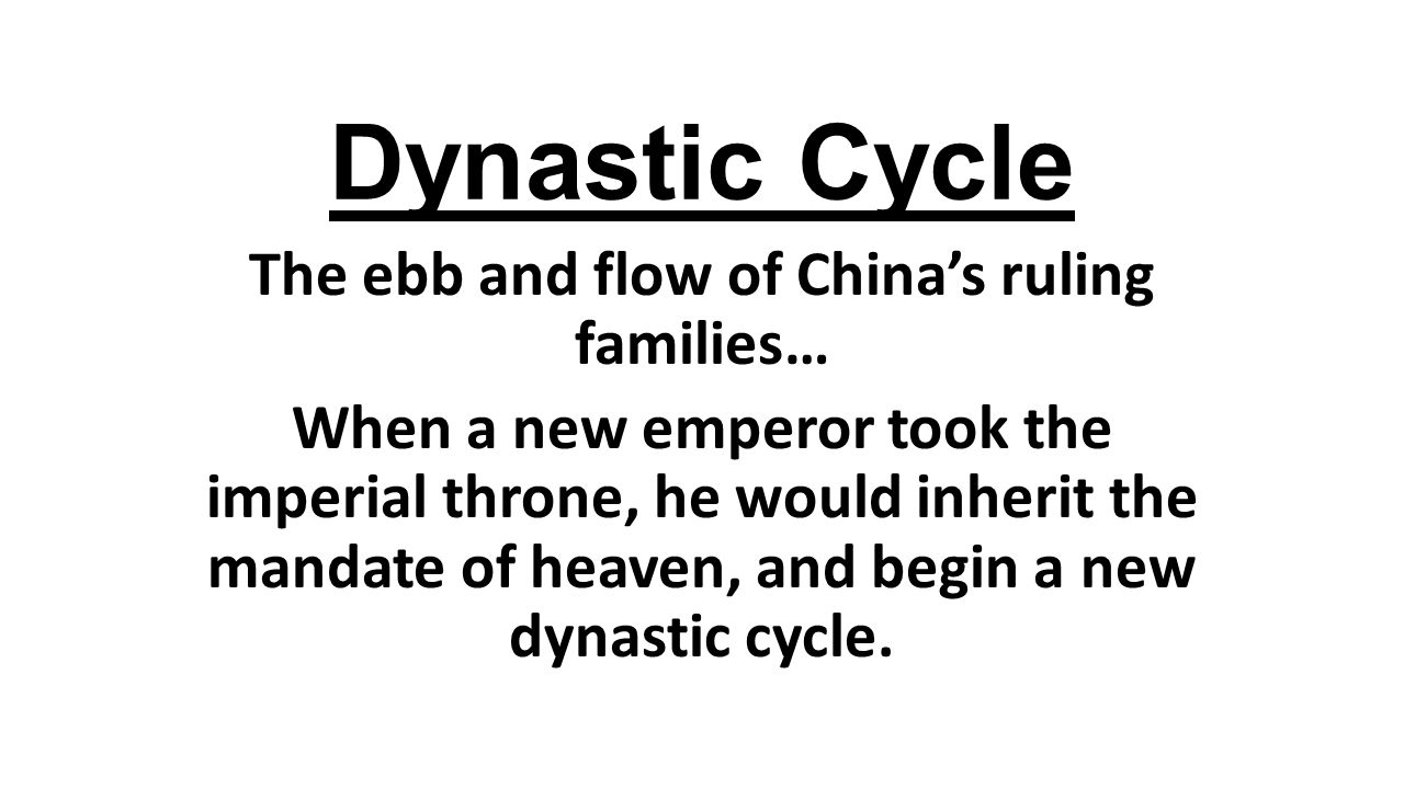 The ebb and flow of China’s ruling families…