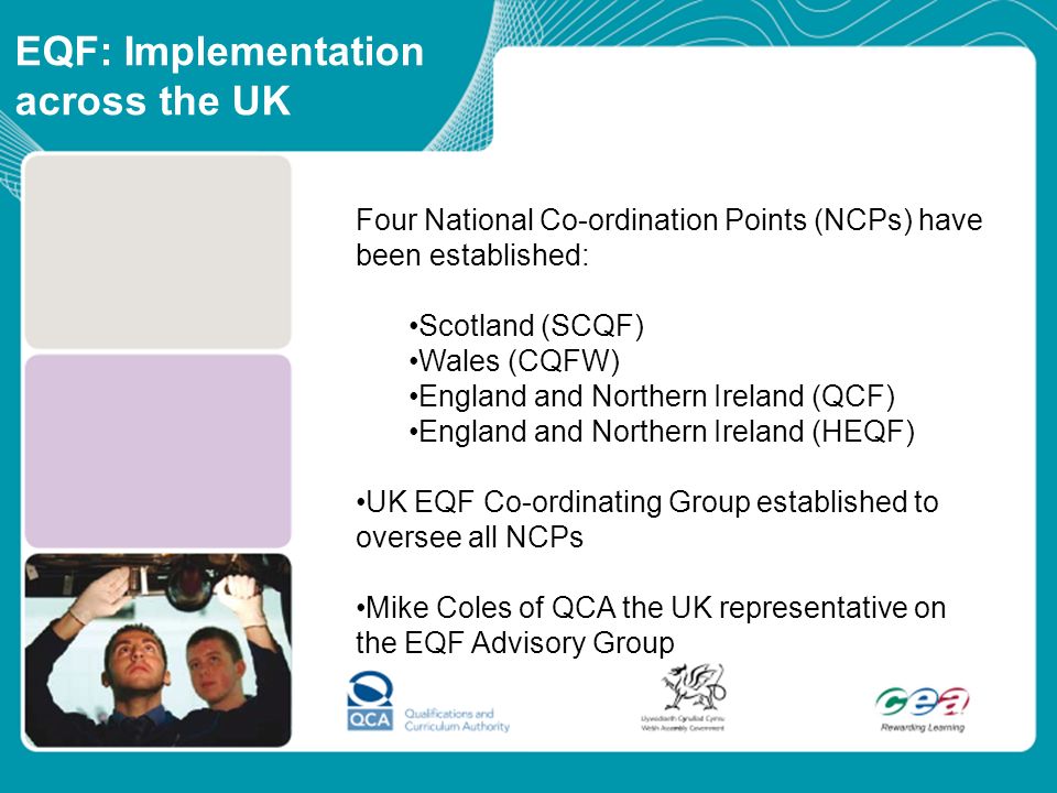EQF: Implementation across the UK