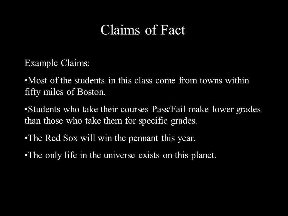 topics for claim of fact essay