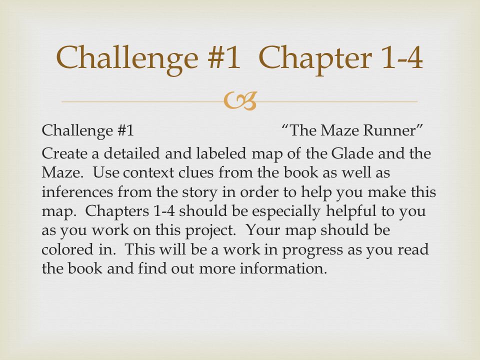 maze runner summary