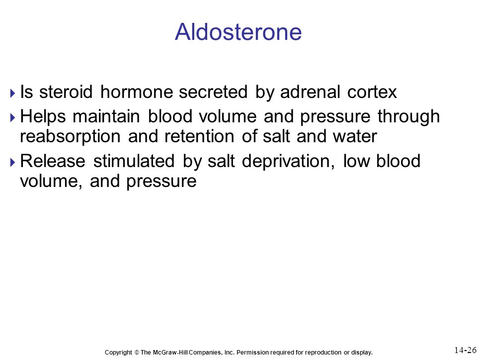 Aldosterone Is steroid hormone secreted by adrenal cortex