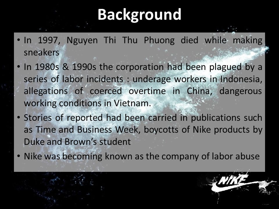 Hitting the Wall : Nike and International Labor Practices - ppt download