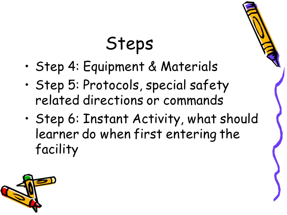 Steps Step 4: Equipment & Materials