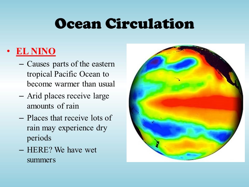 Ocean Circulation EL NINO