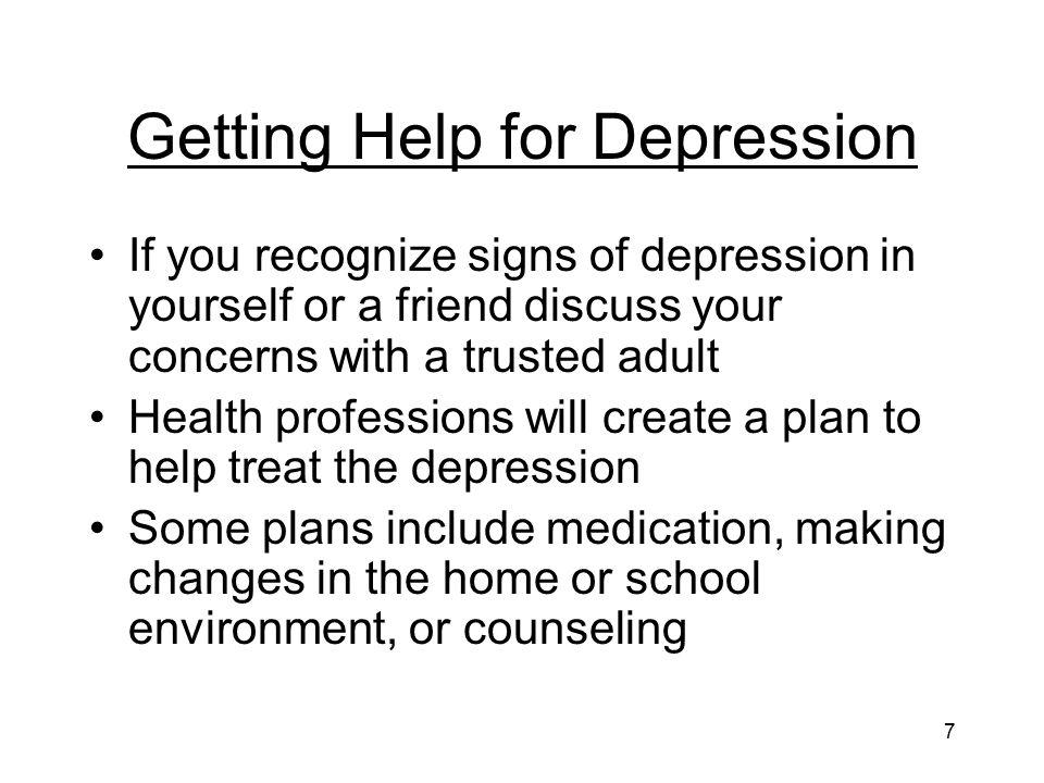 Getting Help for Depression