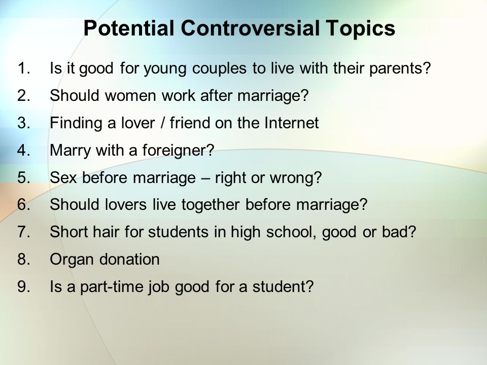 living together before marriage persuasive speech outline