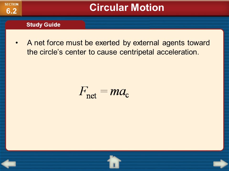SECTION6.2 Circular Motion. Study Guide.