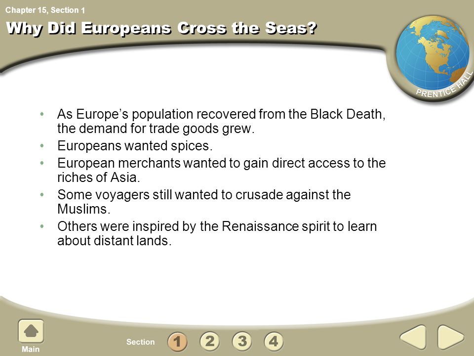 Why Did Europeans Cross the Seas