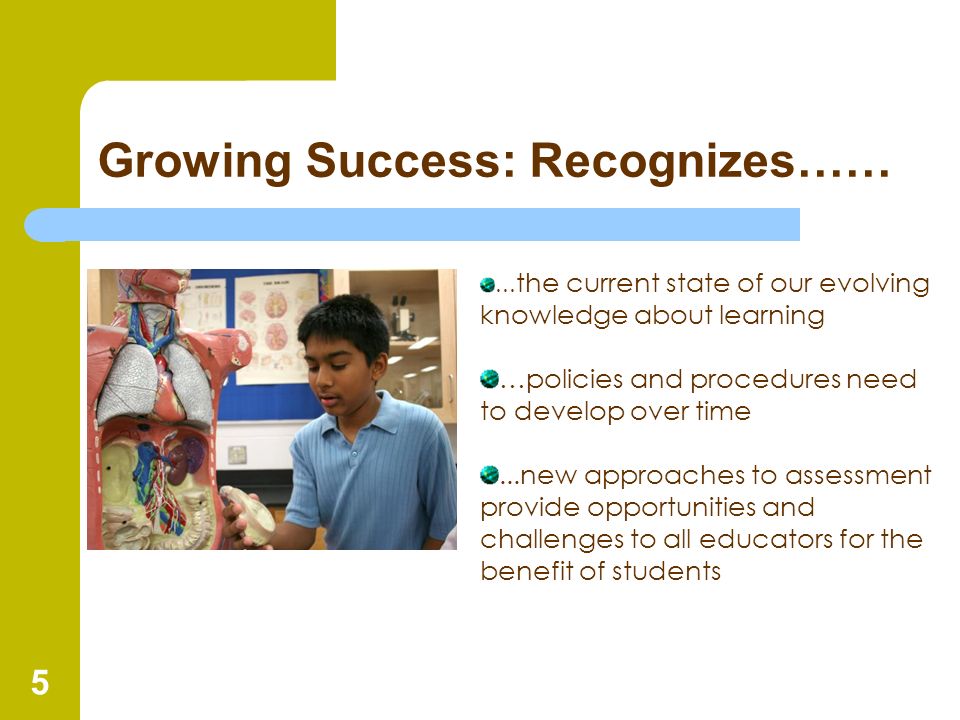 Growing Success: Recognizes……