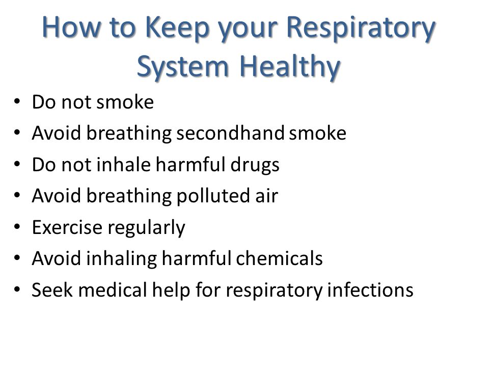 How to Keep your Respiratory System Healthy