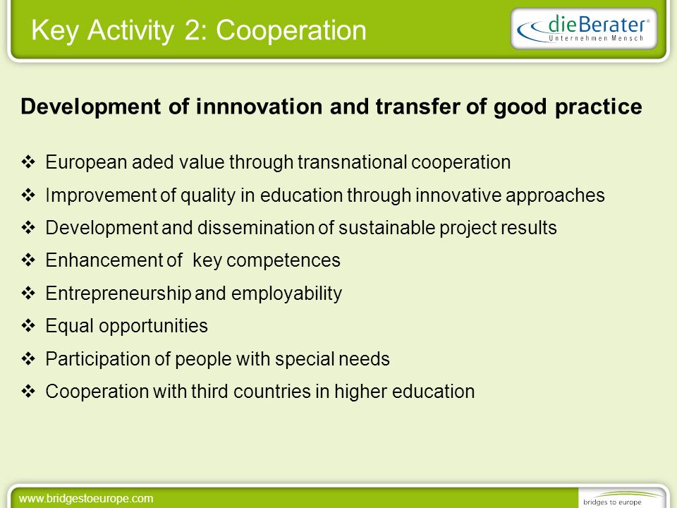 Key Activity 2: Cooperation