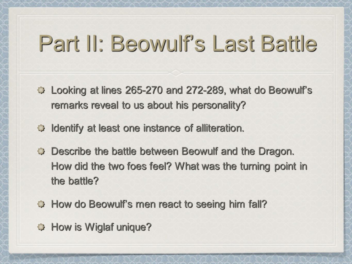 the last battle beowulf summary