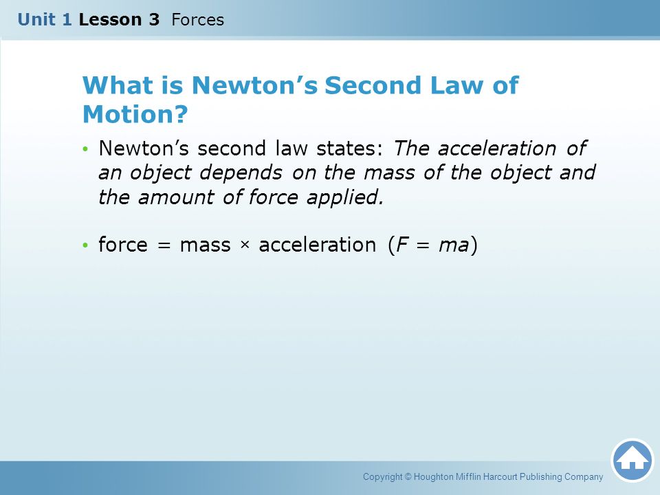 What is Newton’s Second Law of Motion