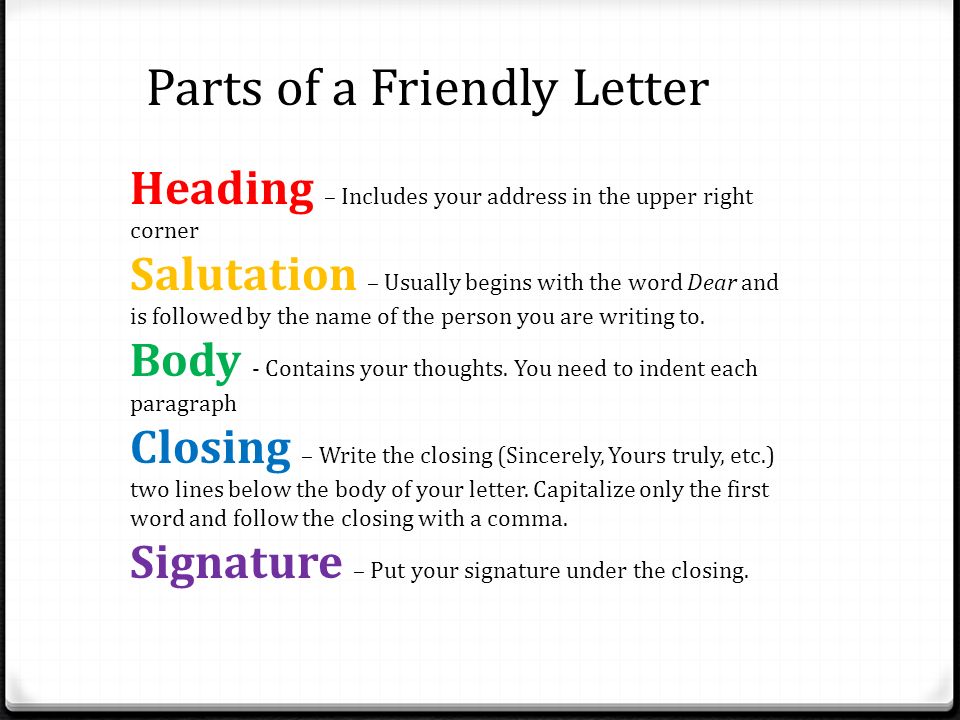 letter of 5 a parts Writing  download Transactional ppt