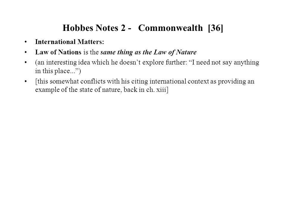 Hobbes Notes - Commonwealth [1] - download