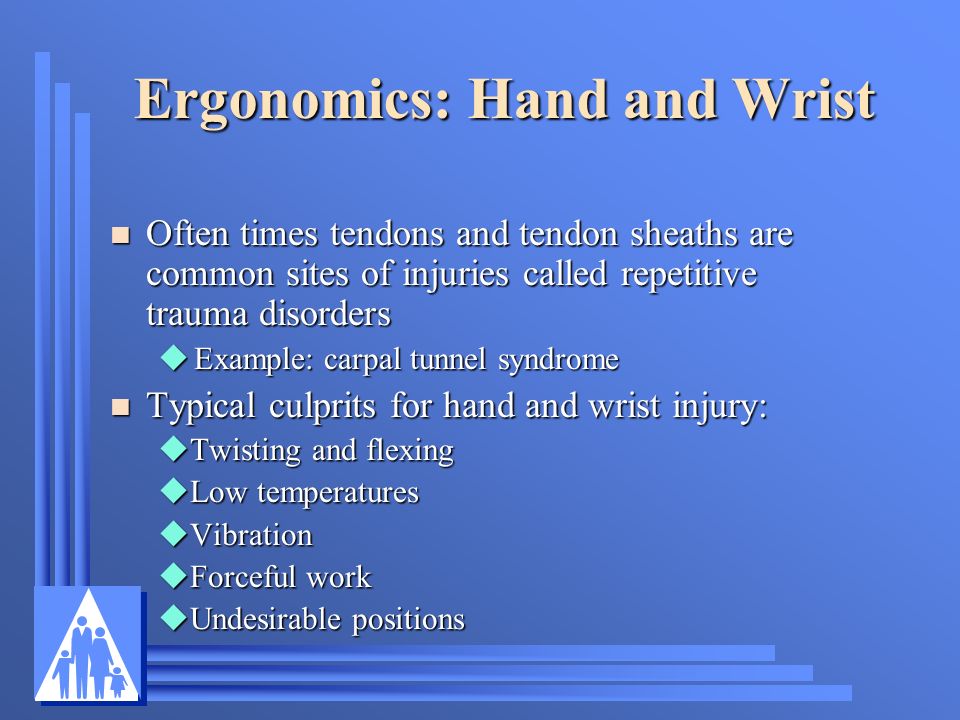 Ergonomics: Hand and Wrist