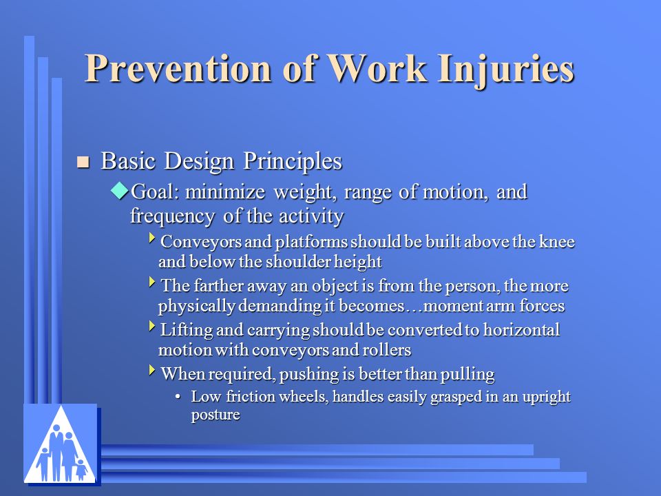 Prevention of Work Injuries