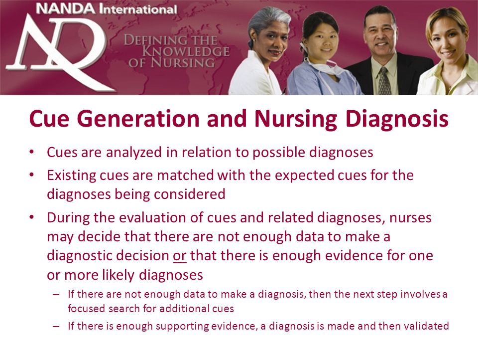 Cue Generation and Nursing Diagnosis