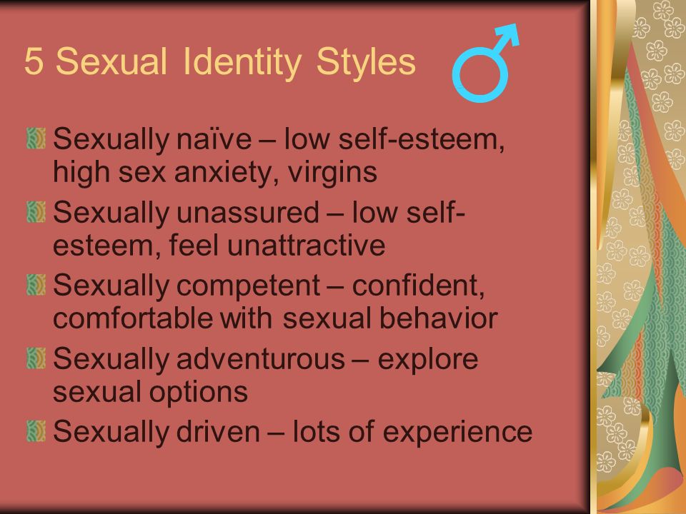 Low self and esteem sex Sexual addiction,