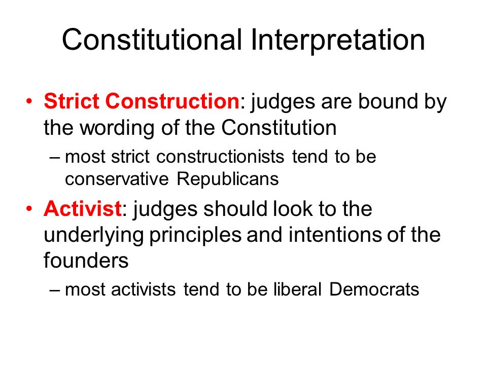 Constitutional Interpretation  Definition, Types & Examples