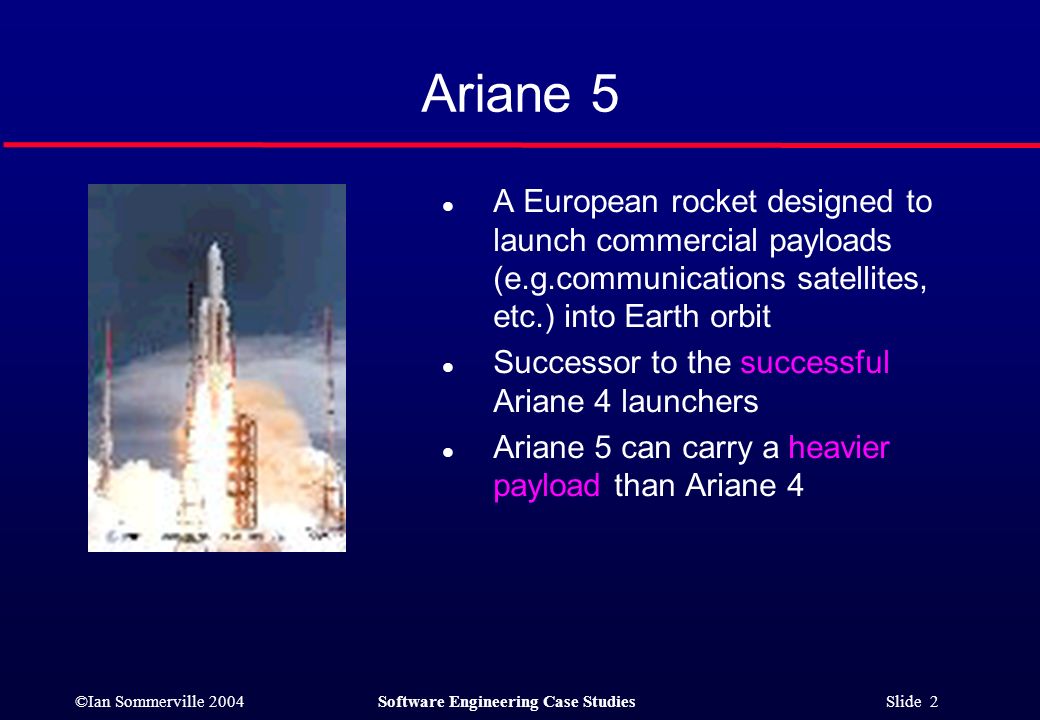 The Ariane 5 Launcher Failure - ppt download