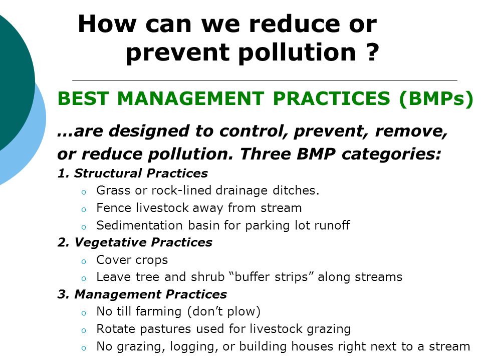 How can we reduce or prevent pollution