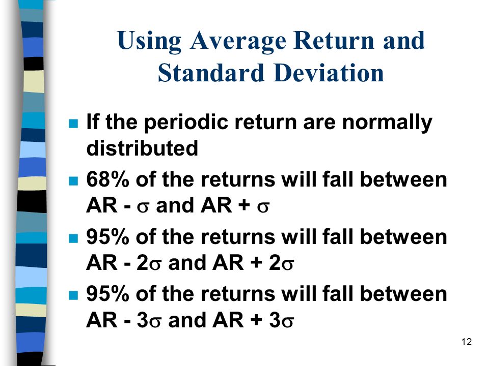 Using Average Return and Standard Deviation