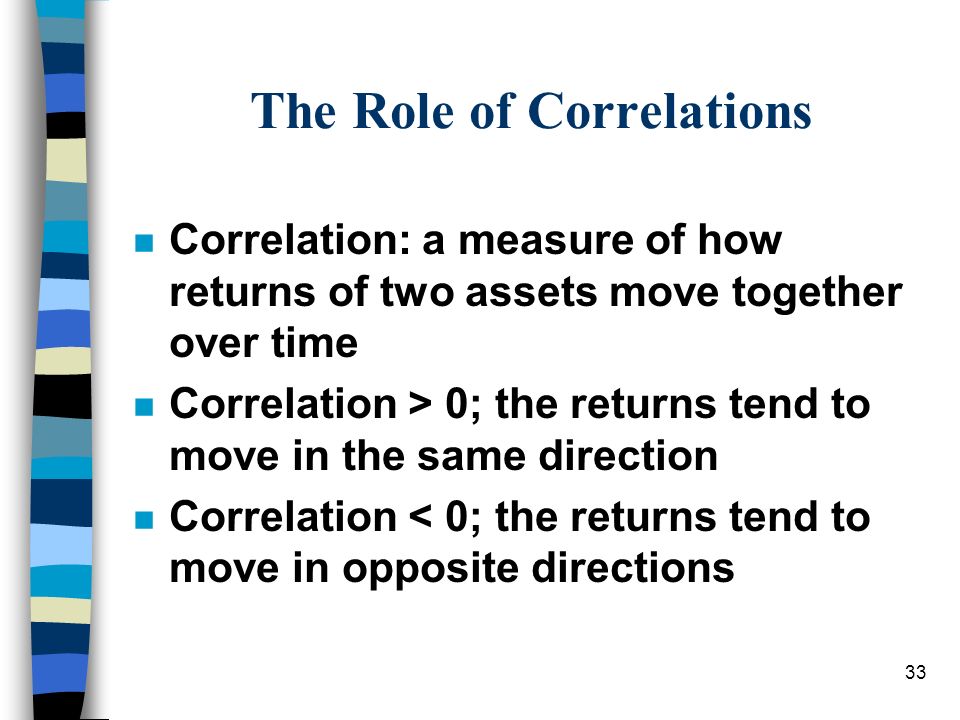 The Role of Correlations