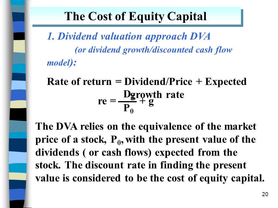 The Cost of Equity Capital