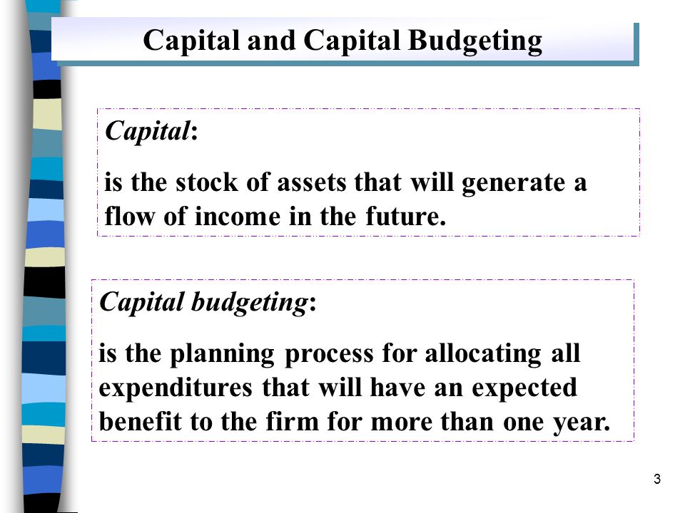 Capital and Capital Budgeting