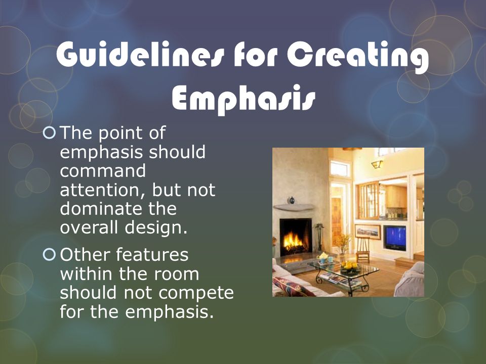 Guidelines for Creating Emphasis