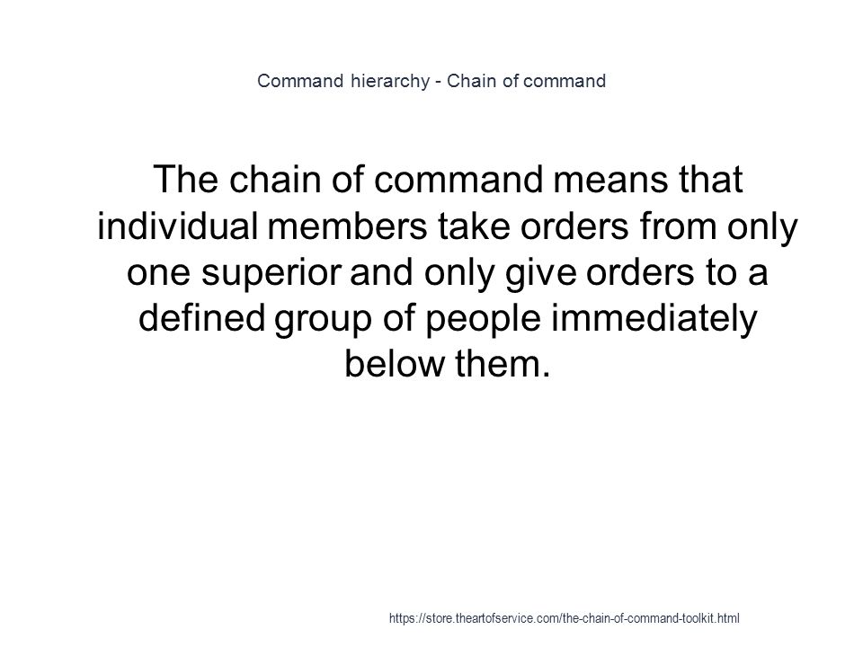 Chain of Command - ppt video online download