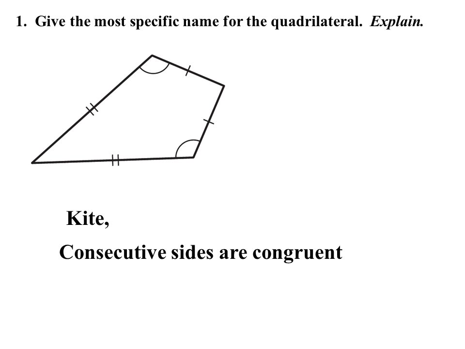 Consecutive sides are congruent