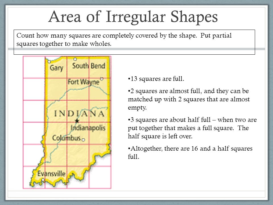 Area of Irregular Shapes