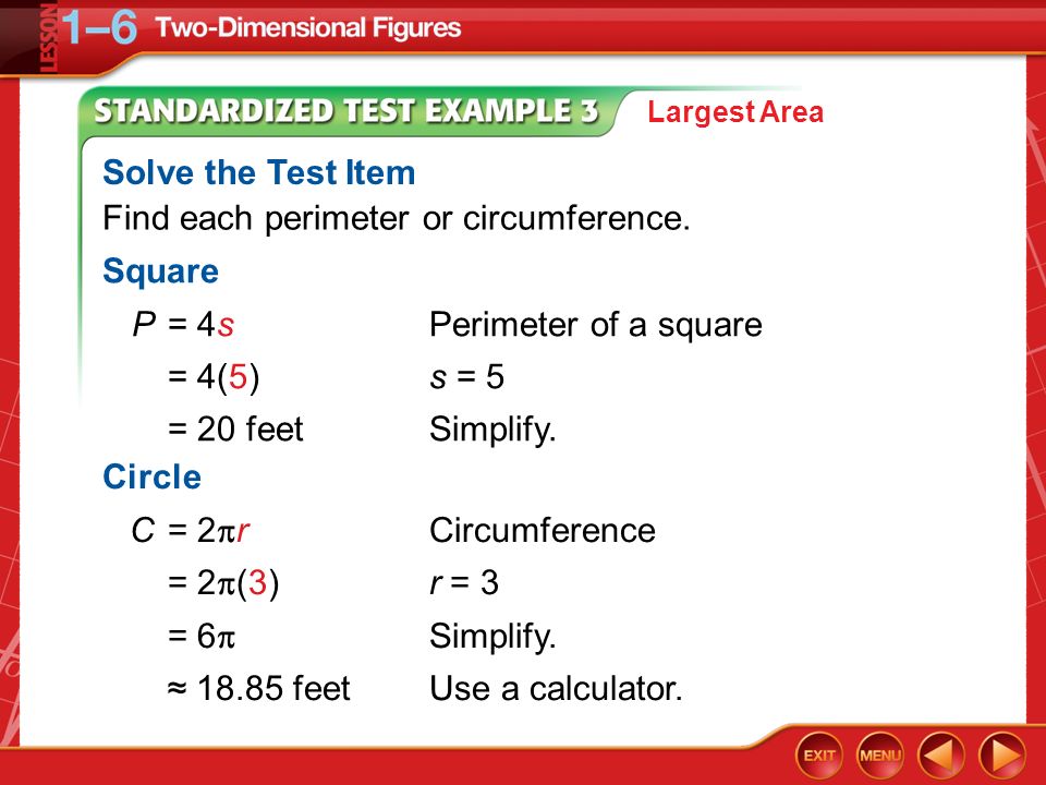Find each perimeter or circumference.