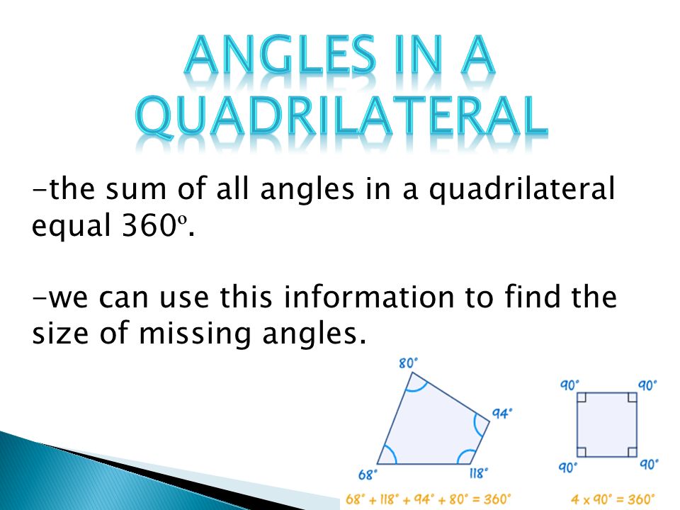 Angles in a quadrilateral