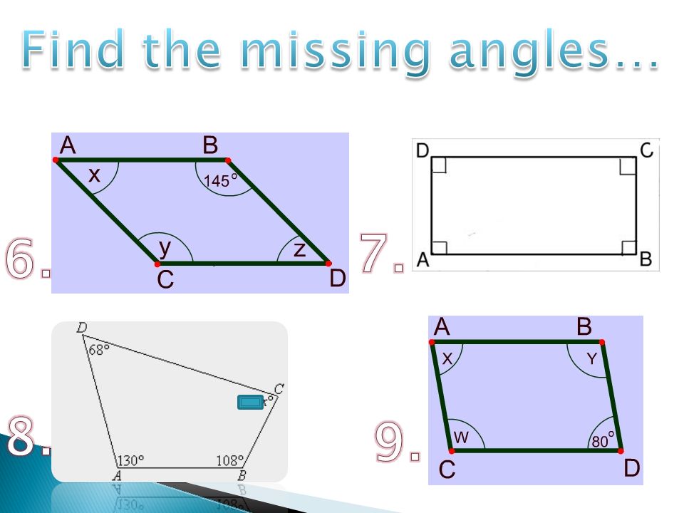 Find the missing angles…