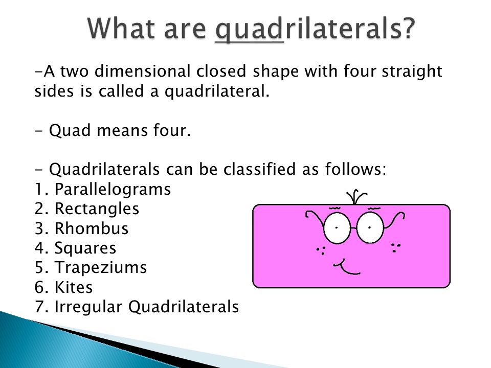 What are quadrilaterals